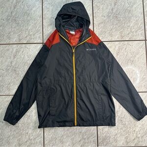 Gorpcore Columbia Flashback Windbreaker Black & Orange Size Large Tall